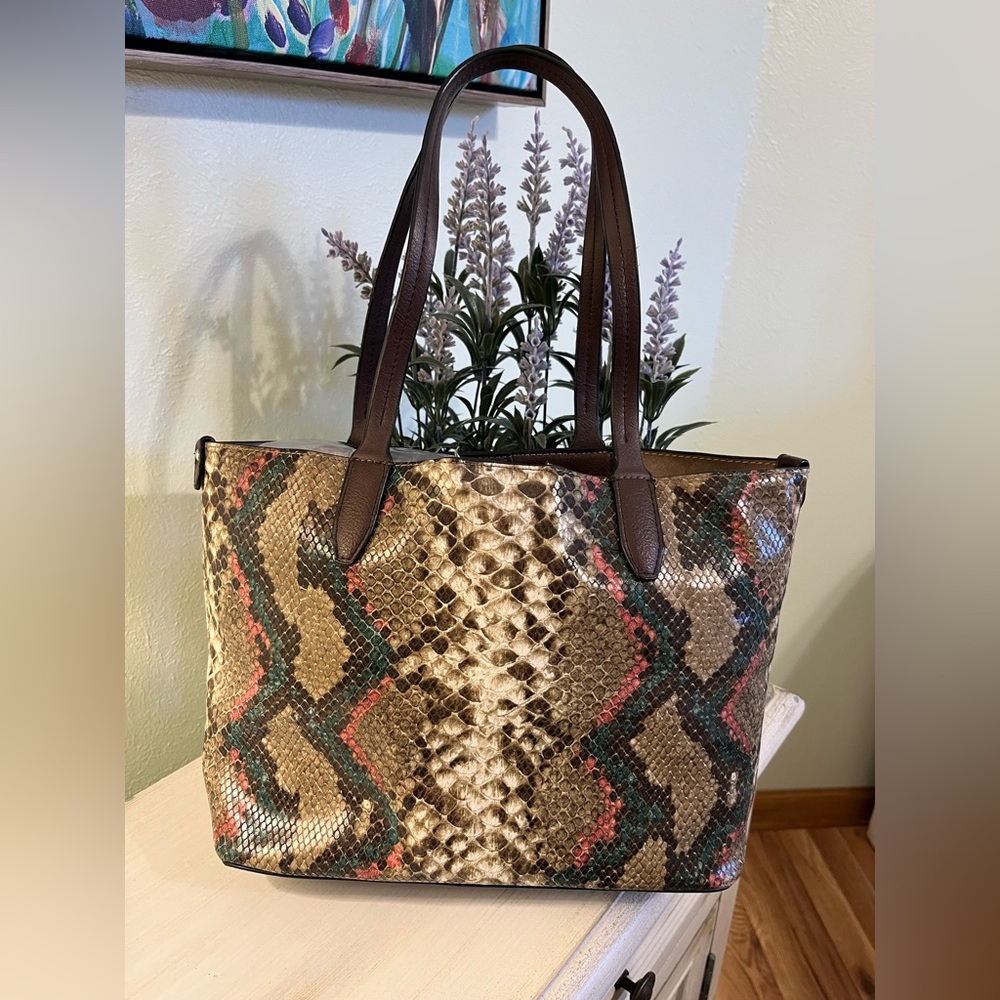 Snakeskin Pattern Tote Bag